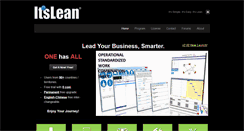 Desktop Screenshot of itslean.com
