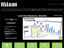 Tablet Screenshot of itslean.com